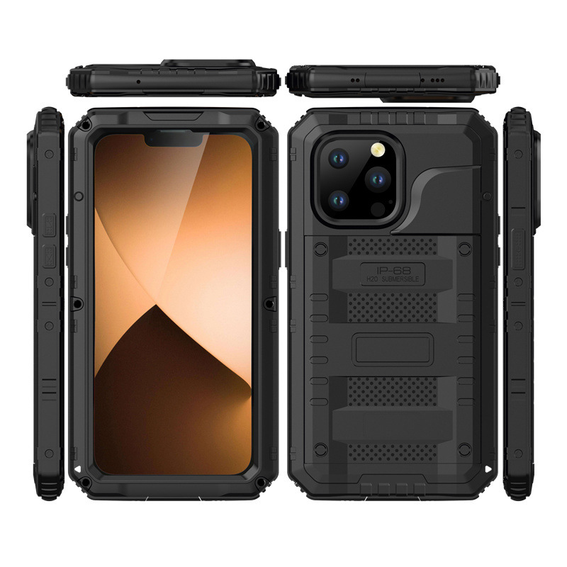 Shockproof Metal Three-proof Protective Heavy Duty Case